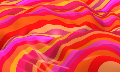 Abstract warm colorful wave background