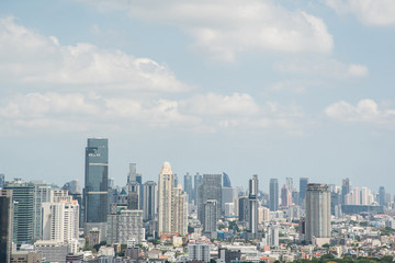 Fototapeta na wymiar Cityscape of business area in Bangkok Thailand