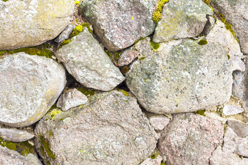 A natural stone. They are cemented together.