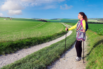 randonn&eacute;e en marche nordique