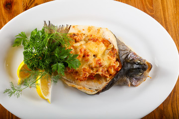 Stuffed trout