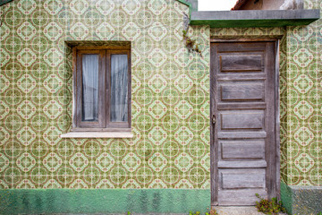 Fototapeta na wymiar Colorful house facade