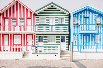Colorful house facade