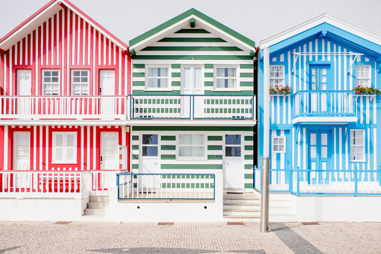 Colorful house facade