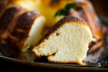 appetizing sweet cottage cheese casserole