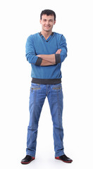 Fototapeta premium guy in jeans and a shirt