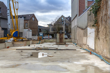 Fototapeta premium Das Fundament für ein Neubau Vorhaben