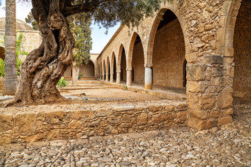 Archway of Ayia Napa Monastery. Famagusta, Cyprus island.