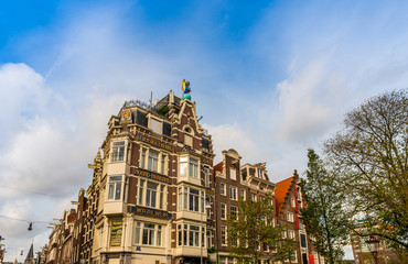Obraz premium Maisons typiques à Amsterdam, Hollande, Pays-bas
