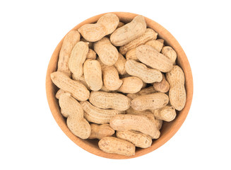 Peanuts in shell bowl