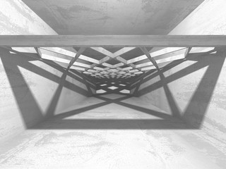 Abstract geometric concrete architecture background