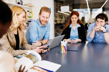 Business people collaborating in office