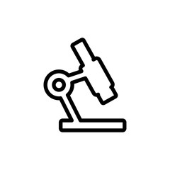 Microscope flat icon