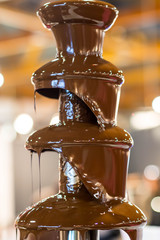 Chocolate Fountain at Chocolate Exhibition, 