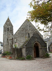 Fototapeta na wymiar Eglise Saint-Martin à Portbail.