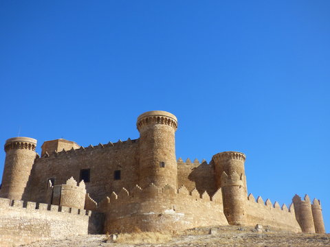 Belmonte, poblacion historica de Cuenca ( Castilla la Mancha, España)