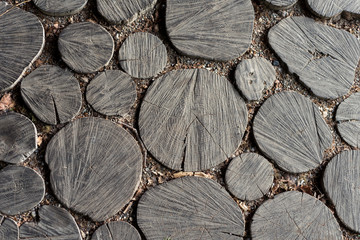 Fototapeta premium background cut wood pattern out of wood