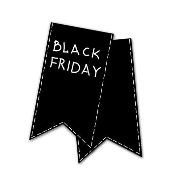 label with inscription Black Friday