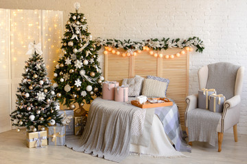 Christmas decoration and a fir-tree. It can be used as a background
