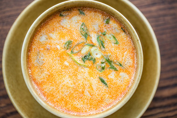hot Tom yum soup in Cup