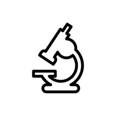 Microscope flat icon
