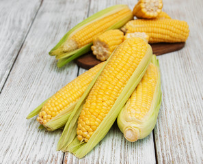 Fresh corn on the cob
