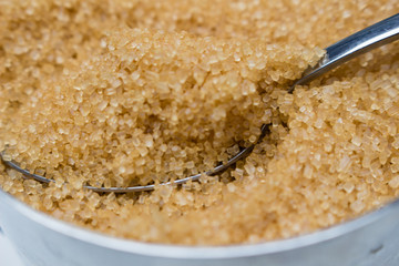 Azucarero de azúcar moreno