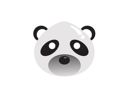 panda logo and symbols template icons app