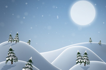 Naklejka premium Winter background