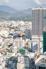 Aerial view of skyline Nha Trang city, Vietnam