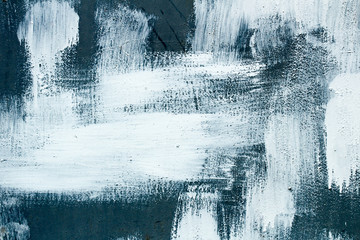 Dark grey and white brushed texture background chaotic style paint brush strokes