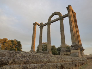 Templo de Augustobriga /Talavera la Vieja en Bohonal de Ibor, Caceres,Extremadura. Templo de Diana...