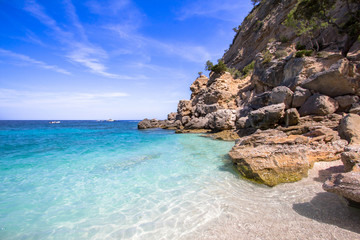 Cala Mariolu beach on the Sardinia island, Italy