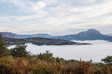 Frankreich - Provence-Alpes - Morgennebel im Grand Canyon du Verdon