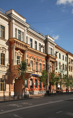 Fototapeta na wymiar Old street at Red street in Krasnodar. Russia