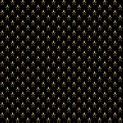 Abstract Black and Gold Pattern - Seamless Background Texture