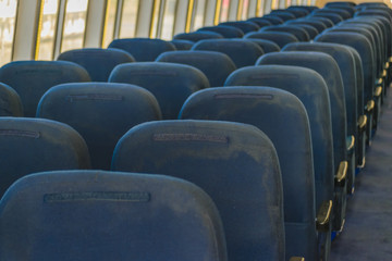 Fototapeta premium Ferry Empty Chairs Interior View