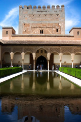 The Alhambra Granada Spain Europe - The palace is a world wonder, during spring time