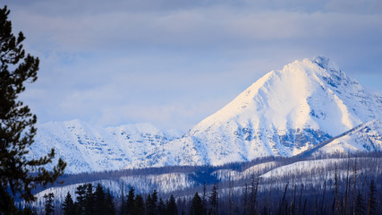 Glacier National Park Winter Peaks