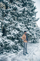 Guy from India in winter