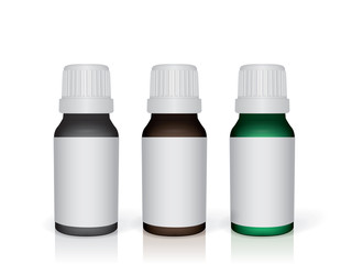  glass bottle with medicine  Mock up  Template