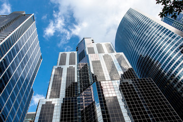 Fototapeta na wymiar Chicago Illinois USA - View of downtown with skyline and modern buildings.