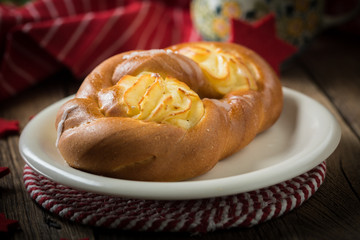 Sweet buns with cheese.