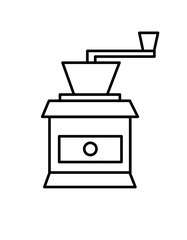 コーヒーミル(線画)