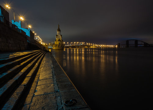 View of Havansky bridge and Sain Nicolas Church 
