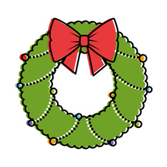 christmas crown with bown decorative