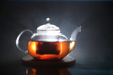 kettle with tea