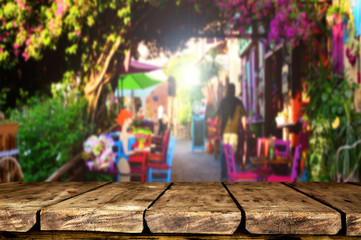 Obraz premium Empty table background