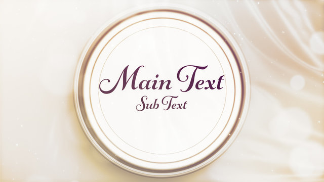 Fluttering Satin Title with Bokeh