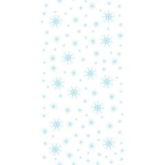 Festive frame with snowflakes on a white background. For posters, postcards, greeting for Christmas, new year.